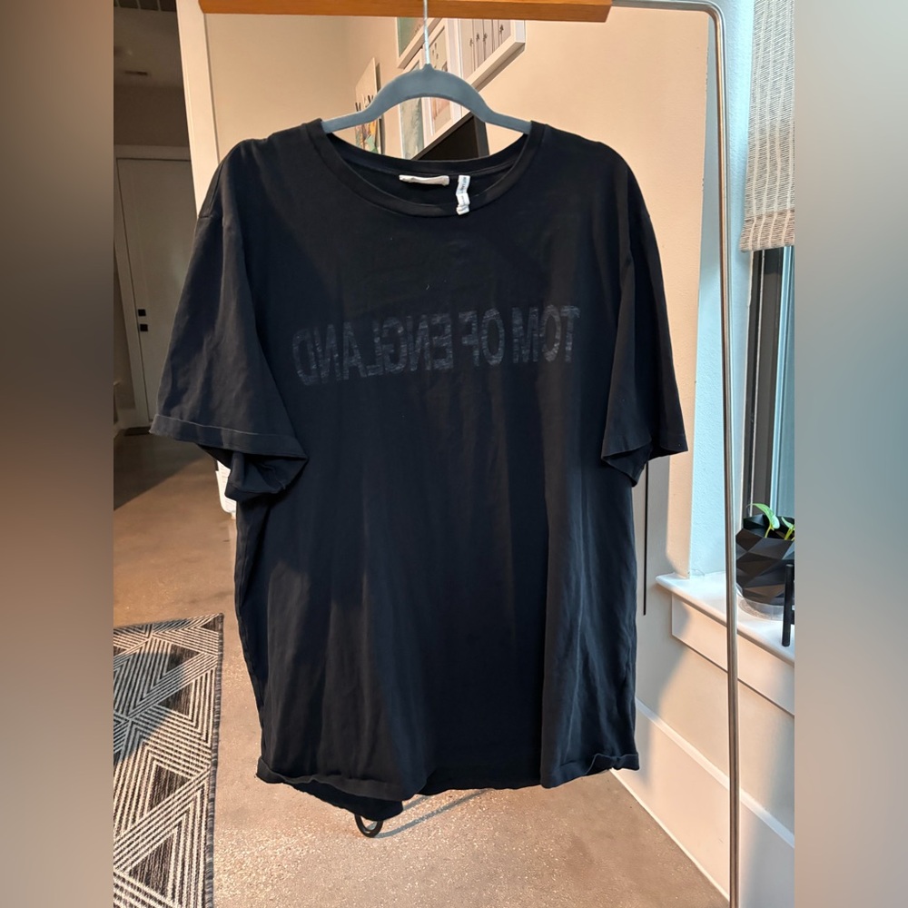 Helmut Lang Black Short-Sleeve Logo T-Shirt